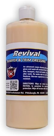 Detail King Revival - Bumper and Trim Restorer - Bumper Dressing - Car Vinyl Cleaner - Plastic Restorer for Cars - 16 oz