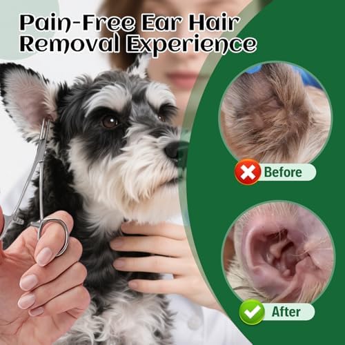 Dog Ear Hair Removal Tool with Ear Powder for Dogs Plucking