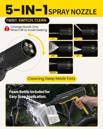 Foldable Cordless Pressure Washer Battery Powered; Mini Pressure Washer
