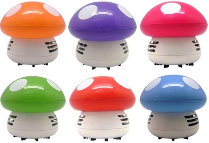 Aliotech Mini Cute Table Dust Vacuum Cleaner Mushroom Shaped Portable Corner Desk Vacuum Sweepers Mini Cute Dust Sweeper(Blue)