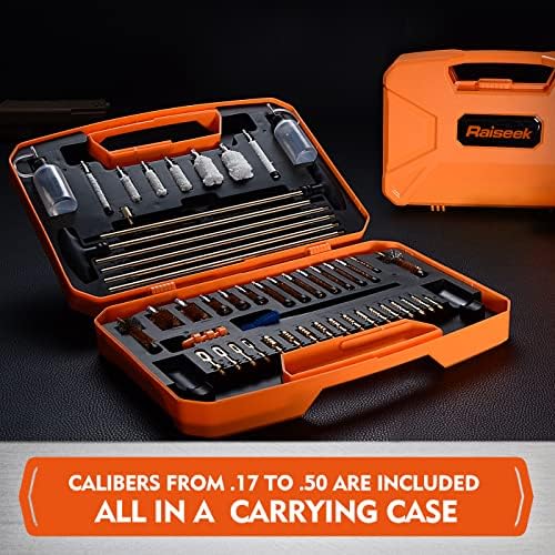 Gun Cleaning Kit Rifle Pistol Shotgun Universal Cleaning Kit for 20GA 12GA.45.40.357/.380/.38/9MM.338.325/8mm.30/7.62MM.270.250.243.22.17 All Calibers