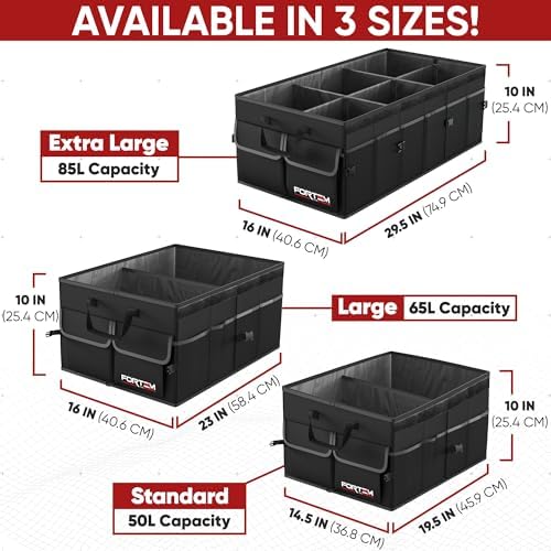Trunk Organizer - Foldable Car Organizer & Storage for SUVs & Trucks