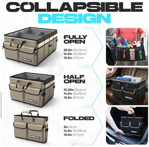 Trunk Organizer - Foldable Car Organizer & Storage for SUVs & Trucks