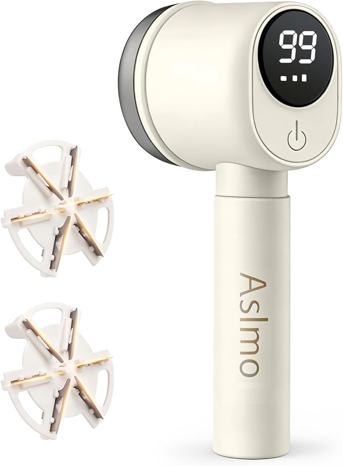Sweater Fabric Shaver Three-Speed Adjustable Features LED Display Quickly removes Pills Gentle on Fabrics Upgraded lint Shaver Ideal for Home use
