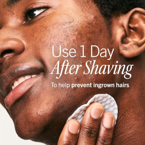 First Aid Beauty Ingrown Hair Pads for Men, Razor Bump Aftershave, 60 Ct