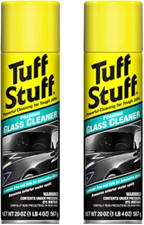 Tuff Stuff Foaming Glass Cleaner for Car Glass Window, Streak-Free Shine, Deep Cleaning Foaming Action, Safe for Tinted 