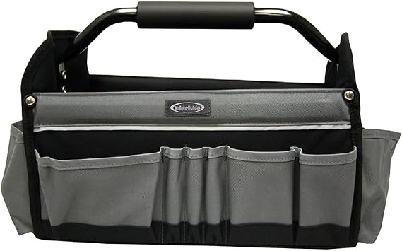 McGuire-Nicholas 15" Collapsible Tool Tote, Grey and Black Tool Tote Bag, 22015