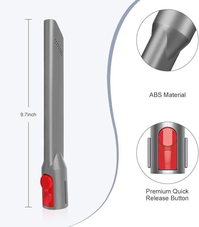 LANMU Crevice Tool Compatible with Dyson V15 V12 V11 V10 V9 V8 V7 Gen5 Outsize Vacuum Cleaner, Vacuum Attachment Replacement Parts for Cleaning Hard-to-reach Areas