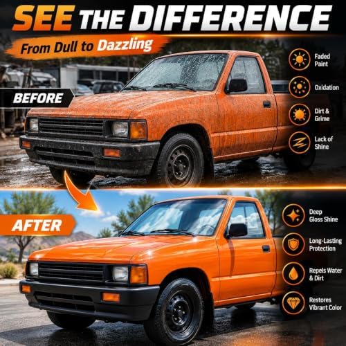 Car Ceramic Coating, Quick Spray Wax for Car Detailing High Gloss Shine