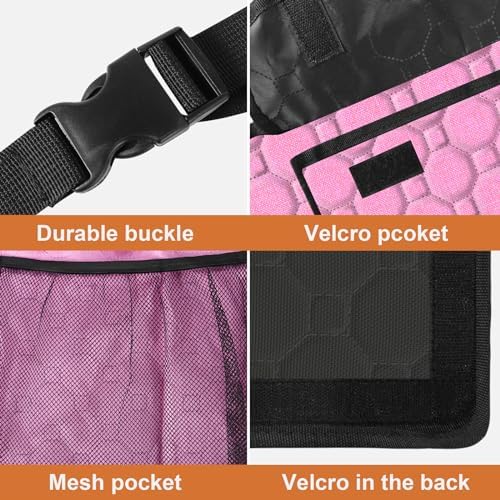 Car Trunk Organizer, Super Capacity Backseat Car Organizer for SUV/Truck/MPV(42"*18"), Hanging Car Storage Organizer with 8 Pocekts, Car Accessories for Women and Men- Pink