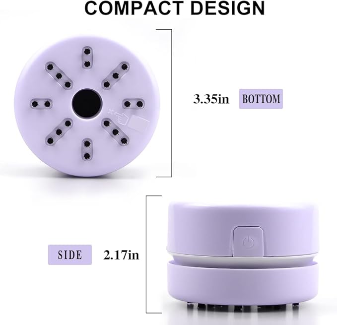 BLOCE Diamond Tools, Diamond Accessories for Diamonds, Desk Vacuum Cleaner Mini, Hand-Held Vacuum Cleaner for Painting Lover (Purple)