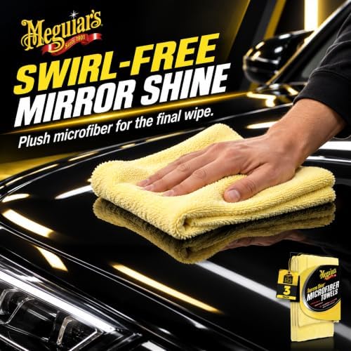 Supreme Shine Microfiber Towels, 16x24 in, 3 Packs of 3, 9 Total