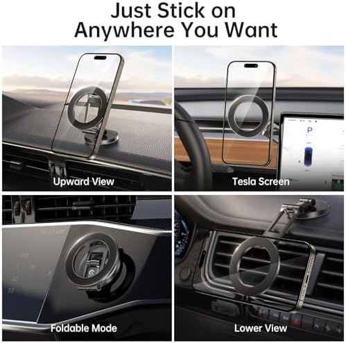 Fits MagSafe Car Mount Magnetic Phone Holder for Dash and Tesla