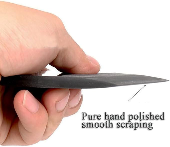 PPF Squeegee Soft Silicone Rubber Scraper Anti-Scratch TPU Coating Scraper for Car Vinyl Paint Protection Film Installation, Vinyl Wrap and Window Tint Windshield Glass Cleaning Squeegee Tool (Black)