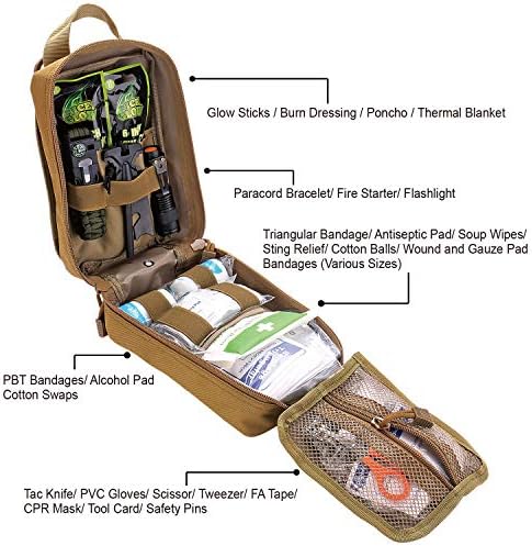 250 Pcs Survival First Aid Kit