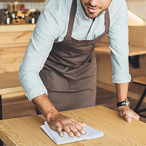Towels Kitchen Bar Mops Towels, Pack of 12 Towels - 16 x 19 Inches, 100% Cotton Super Absorbent White Bar Towels, Multi-Purpose Cleaning Towels for Home and Kitchen Bars