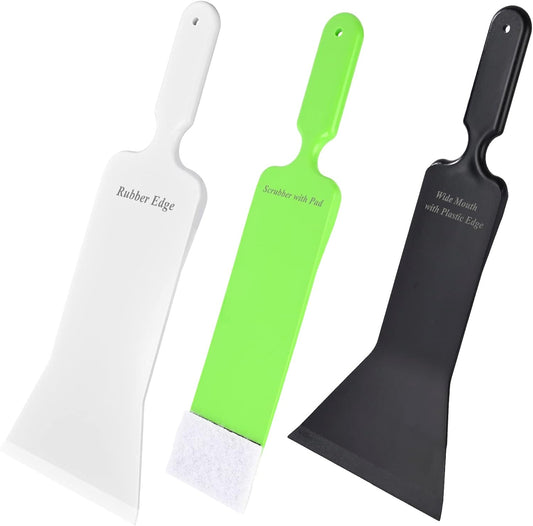EHDIS Window Tint Bulldozer Squeegee Scrubber Paddle Squeegee, Long Handle Flat Glass Bulldozer Tint Tool for Car Front Windows Rear Glass Cleaning, Auto Window Tinting Car Glass Film Installation