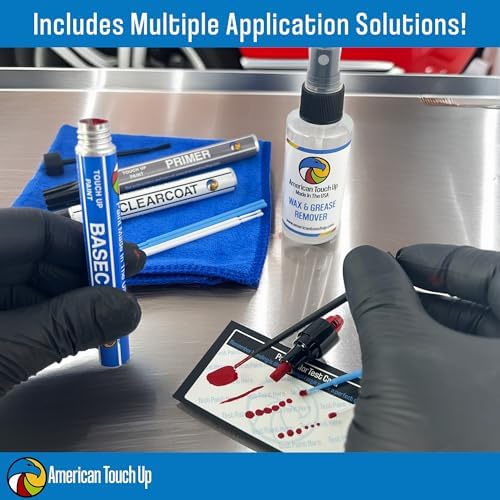 American Touch Up Paint Exact Match Compatible with Honda Fiji Blue Pearl B529P - Paint Pen Brush, Basecoat/Clearcoat