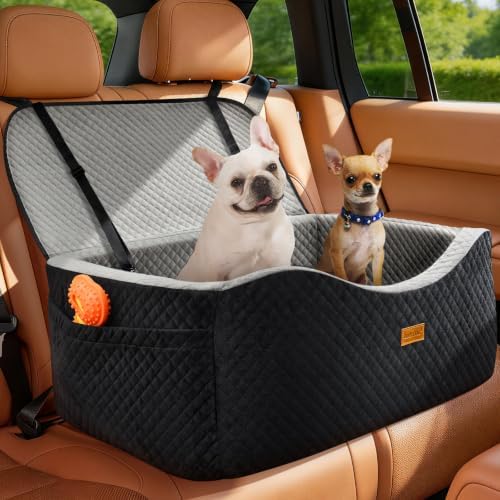 Large Dog Car Seat for Medium Sized Dogs Under 55lbs or 2 Smalls