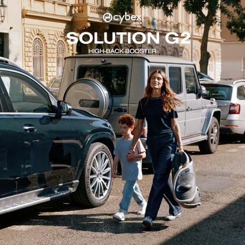 Cybex Solution G2 High Back Kids Booster Car Seat for 4+ Year Old - Black