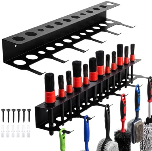 2 Pcs Car Detailing Brush Holder Wall Mount Organizer