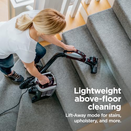 Shark NV752 Rotator Powered Lift-Away TruePet Upright Vacuum with HEPA Filter, Large Dust Cup Capacity, LED Headlights, Upholstery Tool, Perfect Pet Power Brush & Crevice Tool, Bordeaux