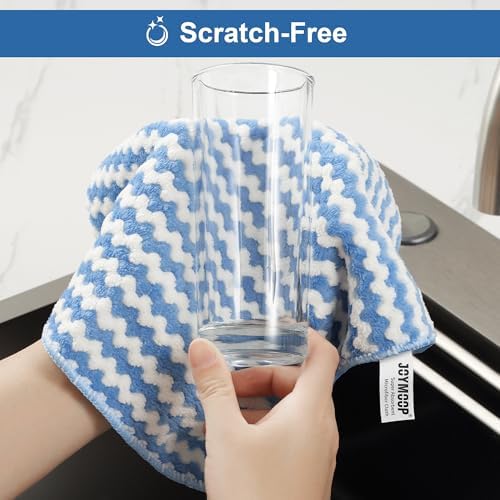 Microfiber Cleaning Cloth, 18 Piece Set, Small, Blue