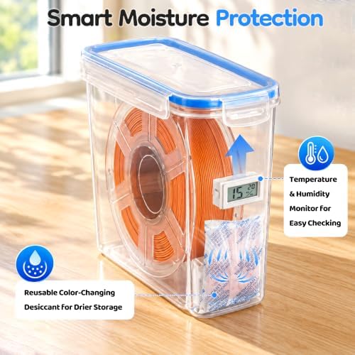 Filament Storage Box, 6-Pack 3D Printer Filament Storage Containers