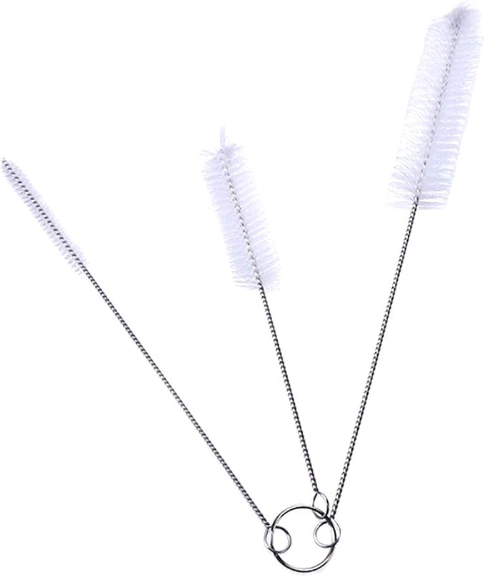 DECORA Drinking Straws Cleaning Brushes Nylon Pipe Cleaner Brush Kits for Multiple Size Straws Pack of 3