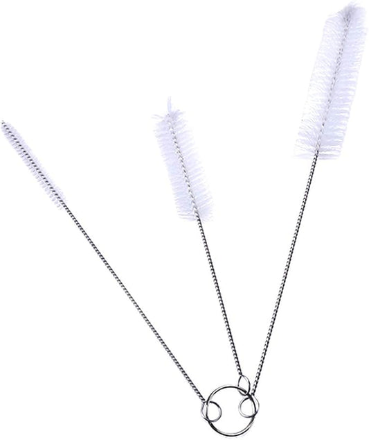DECORA Drinking Straws Cleaning Brushes Nylon Pipe Cleaner Brush Kits for Multiple Size Straws Pack of 3