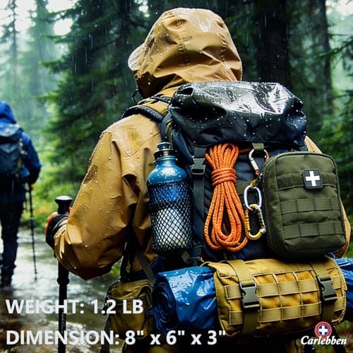EMT MOLLE Ifak Pouch Tactical MOLLE Medical First Aid Kit Utility Pouch Olive