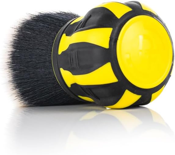Detail Factory - Curveball XL Synthetic Brush - Ultra Soft Bristles, Comes with Storage Rack, Covers Large Area Inside or Outside Vehicles - Live Wire