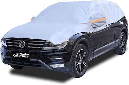Half Car Cover SUV, Car Cover Sun Protection, UV Rain Snow Proof