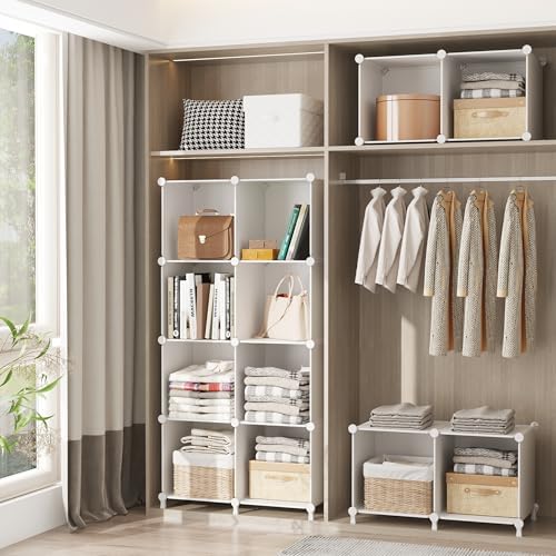 Closet Organizers and Storage, 6 Cube Storage Organizer, White