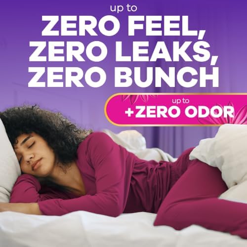 Radiant Feminine Pads for Women, Flexfoam Pads with Wings, Size 5, Extra Heavy Overnight Absorbency, Lightly Scented, 54 Count (3 Packs of 18)