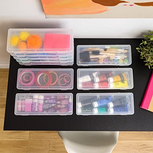 Clear Cases |Made in USA| Plastic Box Organizers (10-Pack)- Large