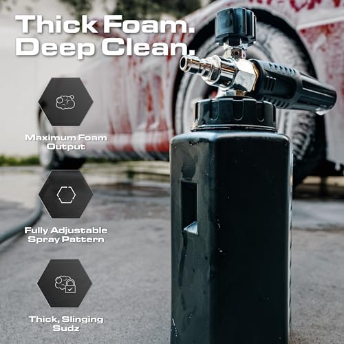 Foam Cannon PRO for Pressure Washers, 1/4" Quick Connect, Thick