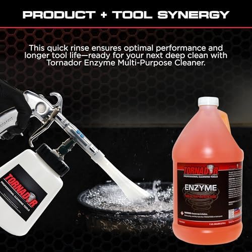 TC-Enzyme Multi-Purpose Cleaner – 1 Gallon | Enzyme Interior Cleaner for Carpet, Upholstery, Car Detailing Car Cleaning Gun Solution | Odor Control Concentrate