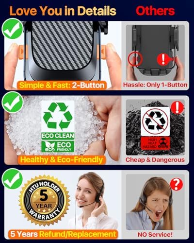 2026 Ultimate Best【True Military-Grade & Safety Cert】Car Phone Holder 【Upgraded 360° Rotation & 100LBS Strongest Suction】5-in-1 Truck Windshield Dashboard Vent Mount Stand for iPhone Android, Black