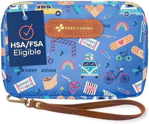 KeepGoing Travel First Aid Kit for Kids, 130 Pc. TSA-Approved Travel Size