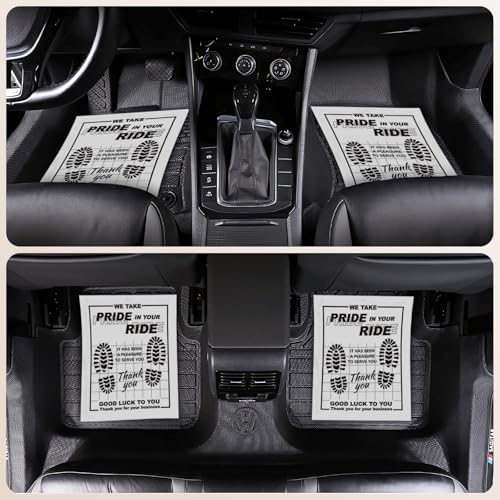 Paper Floor Mats for Cars 100pcs, 16"x20" Disposable White Paper Mats