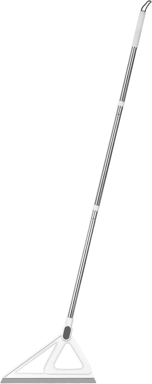 Multifunction Magic Broom, Squeegee Broom for Floor, Rubber Broom, Silicone Broom for Floor Cleaning, Magic Broom Sweeper for Living Room, Kitchen, Bathroom-Easy Dry The Glass (Grey)