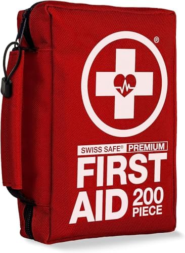 200 Pcs First Aid Kit for Camping, Travel, Car & Survival
