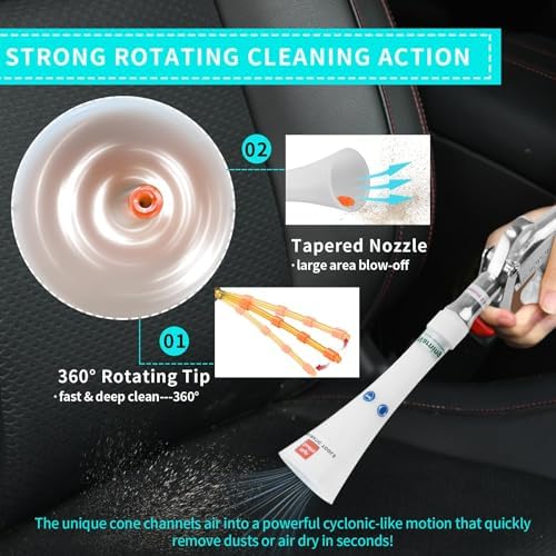 Tornado Car Cleaning Gun Powerful Dry Car Detailing Air Gun Blower