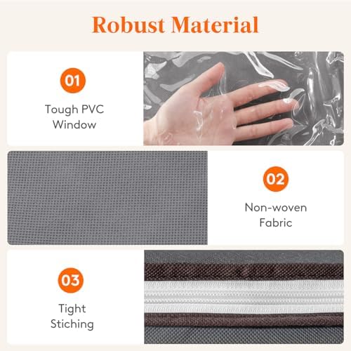 3 Pack 120L Extra Large Clothes Storage, Blanket Storage Bags