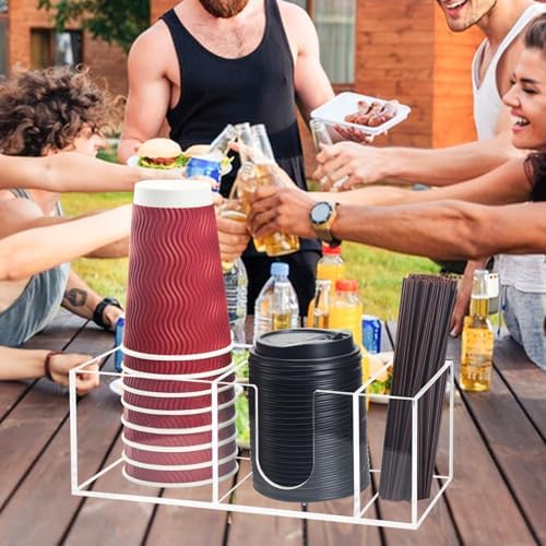 Coffee Cup Holder for Countertop, Acrylic Coffee Station Organizer