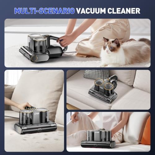 Mattress Bed Vacuum Cleaner with 16Kpa Suction & 253.7nm UV-C Light