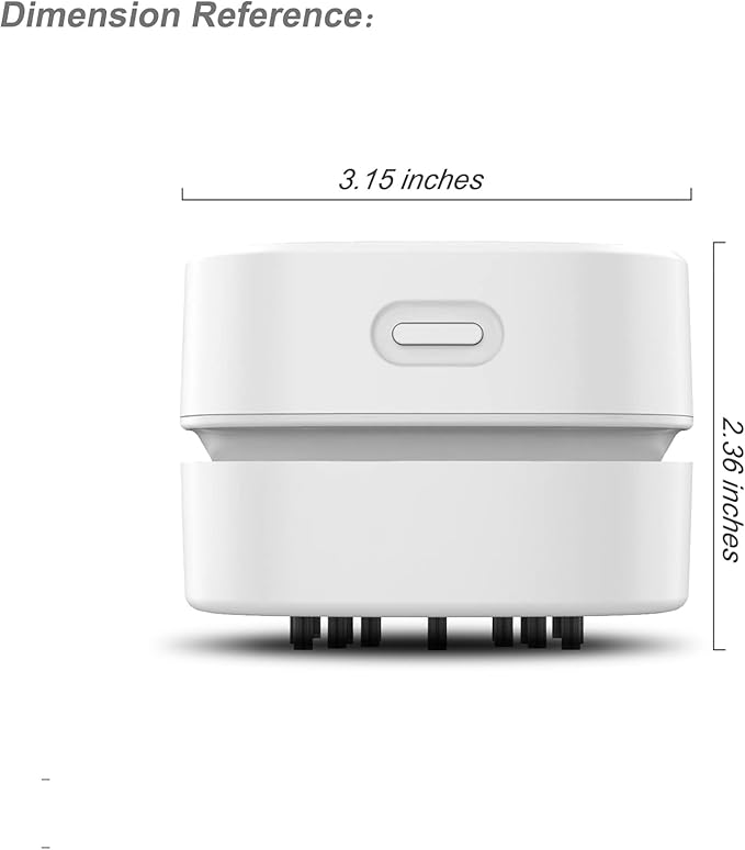 Upgraded Desk Vacuum Cleaner, Handheld Vacuum Cordless, USB Charging Mini Desk Vacuum, Table Dust Crumb Sweeper for Home, Office, School, Cars etc.