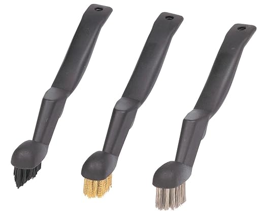 Carrand 92004 Grip Tech Deluxe Detail Brush Black 8 In