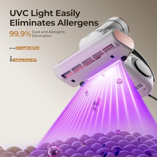 J300 Bed Vacuum Cleaner, Dust Sensor, Pet Hair, UV and Heat, Corded
